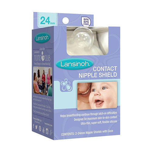 Lansinoh Contact Nipple Shields, 24 mm, 2 ea